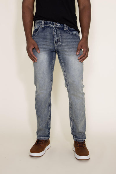 Men's Stretch 100% Cotton Bootcut Jeans