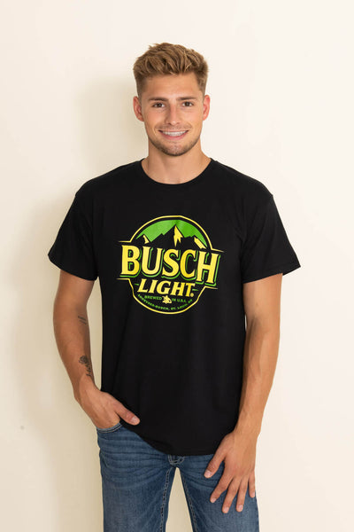 Brew City Beer Gear, Inc. Brew City Apparel Busch Light Bass Fishing T-Shirt for Men in Baby Blue at Glik's , XXL