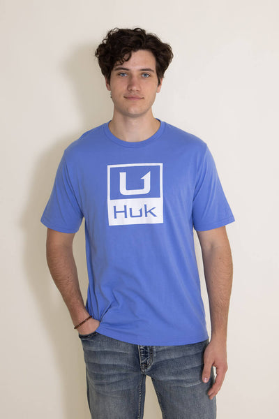 Huk Mens Icon Crew LS Fishing Shirt - MrBl - X-Large - TackleDirect