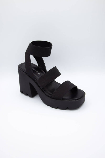 Madden Girl Wikke Platform Wedge Sandals in Black