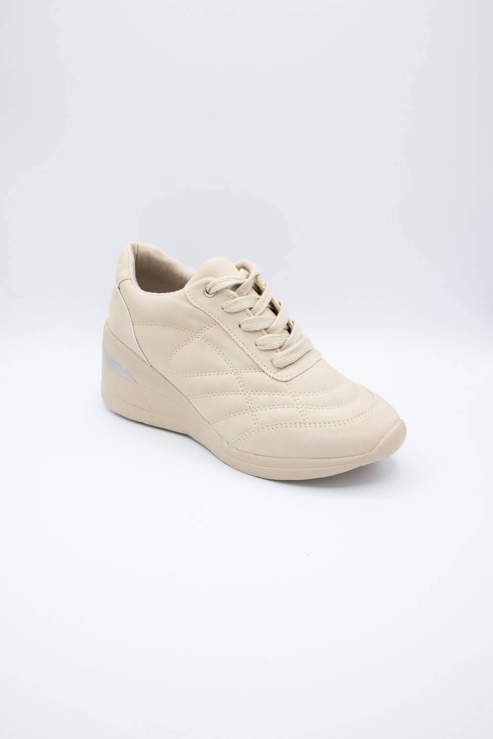 Soda Shoes Annie Wedged Sneakers for Women in Beige | ANNIE-G BEIGE – Glik's