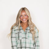 Thread & Supply Lewis Button Up Shirt for Women in Plaid Green