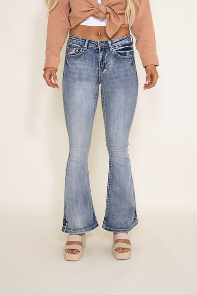 Cello High Rise Super Flare Jeans with Surplus Pockets – Little Miss Muffin  Children & Home