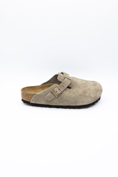 Birkenstock Boston Clog Shoes for Women in Taupe