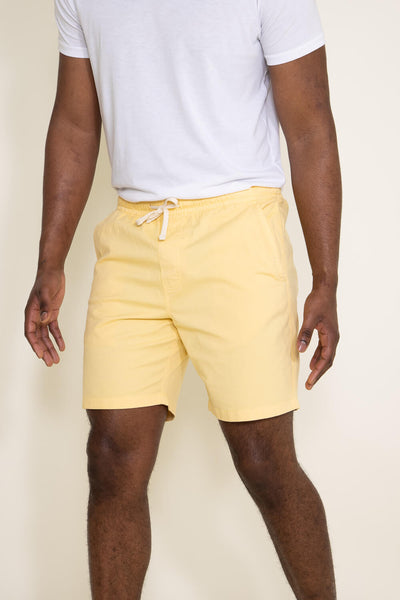 Artistry in Motion Volley Poplin Shorts for Men in Pale Yellow | AB123 ...