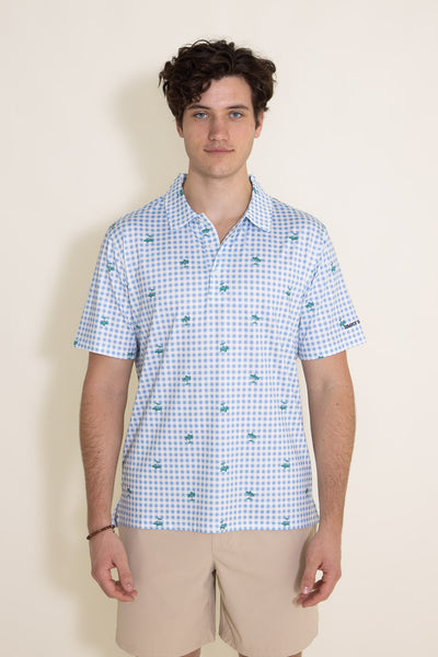 The Endless Summer Sail Boat Performance Polo Shirt for Men in