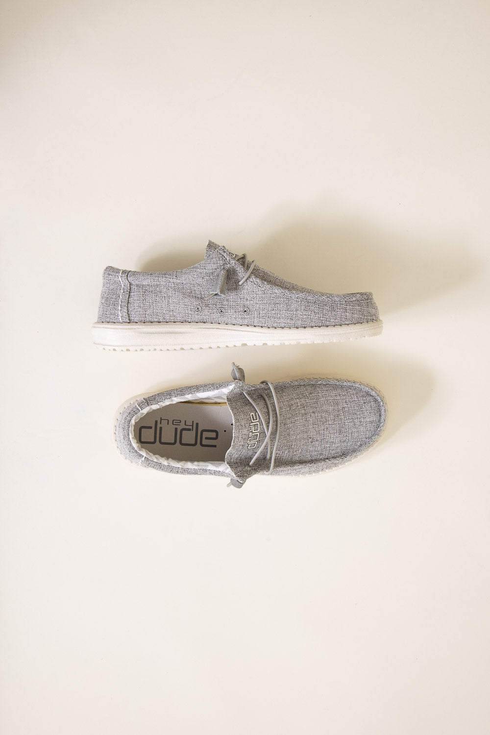 Hey Dude Shoes Men’s Wally Linen Shoes in Iron – Glik's