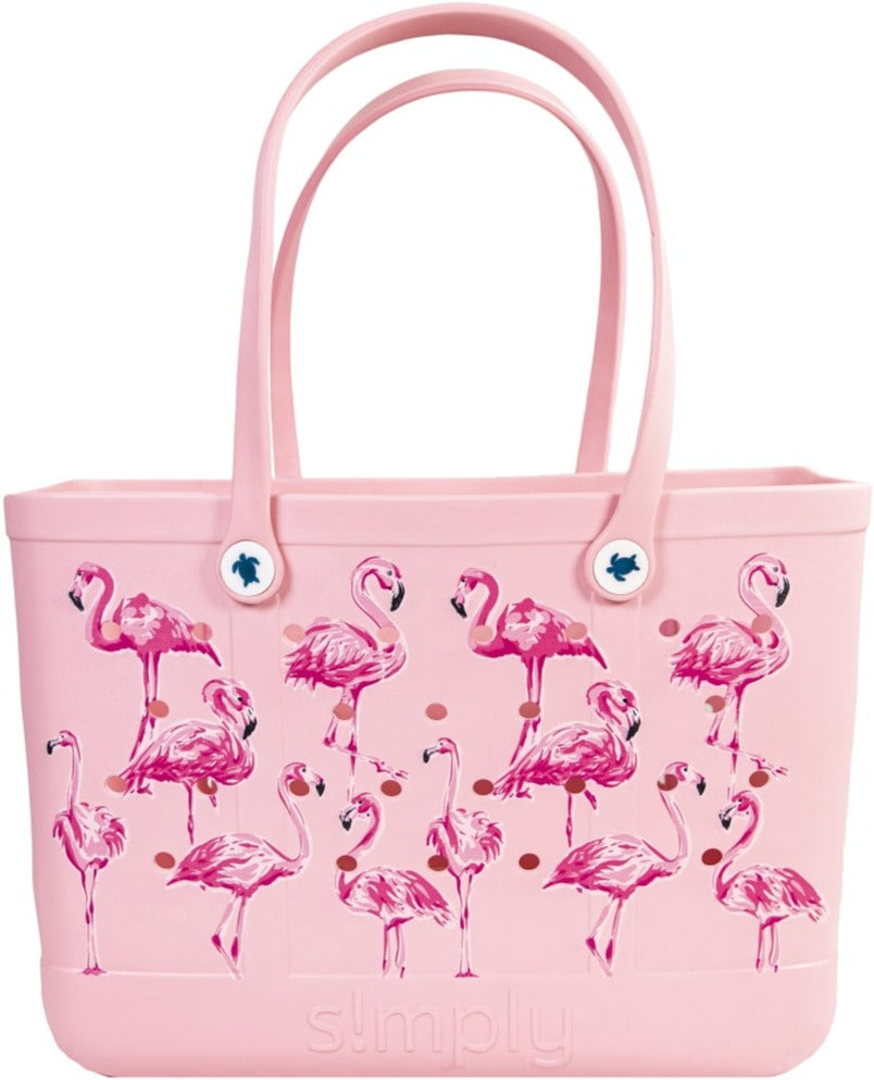 Simply Southern Flamingo Printed Large Waterproof Tote Bag In Pink P   SIMPLY SOUTHERN SIMPLY TOTE LARGE PTN FLAMINGO PP 0122 SIMPLYTOTE LG PTN FLMGO 1 3000x 