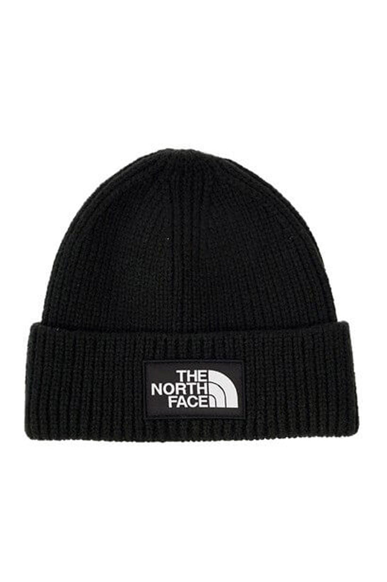 The North Face Logo Box Cuffed Beanie in Black | NF0A3FJX-JK3 – Glik's