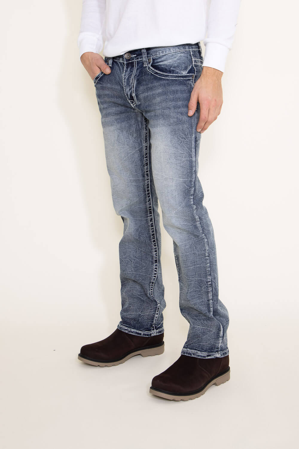 True Luck Blake Bootcut Stretch Jeans for Men | TL16350002 – Glik's