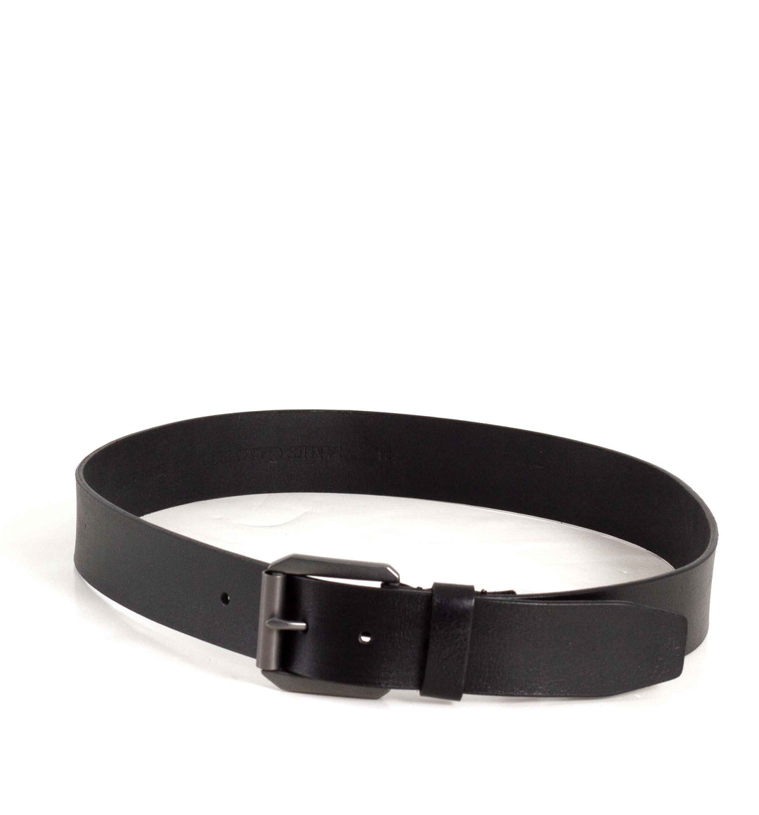 James Campbell Black Leather Belt for Men | SS-BE33783JC-BLK – Glik's