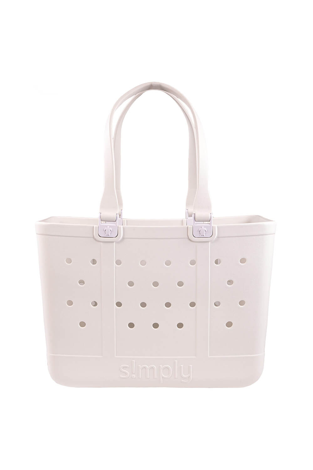 Simply Southern Large Waterproof Tote Bag in White | PP-0123-SIMPLYTOTE-LG-WHITE