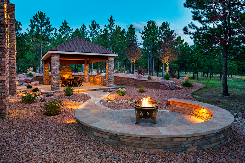 fire pits in the garden