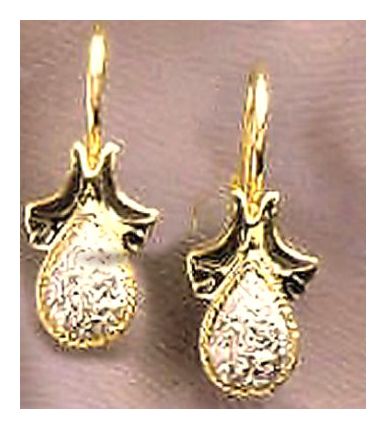 Winged Diamond 14k Earrings (.25ct)
