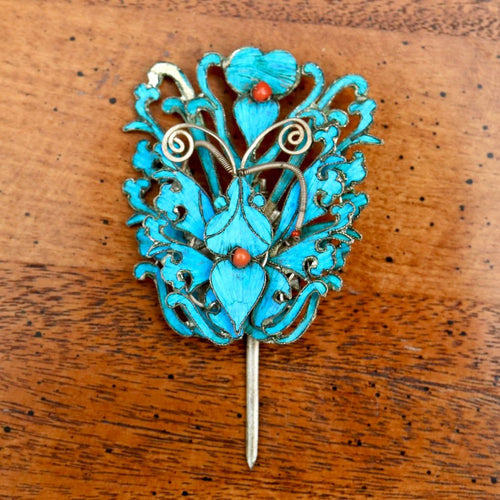 Antique Tian-Tsui (點翠) Hair Pin