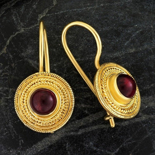 Athena Garnet Earrings