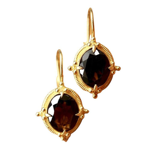 Aurelian Smoky Topaz Earrings