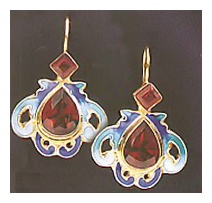 Chantilly Garnet Earrings