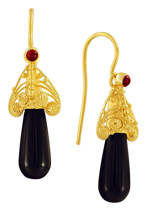 Drury Lane Onyx Earrings