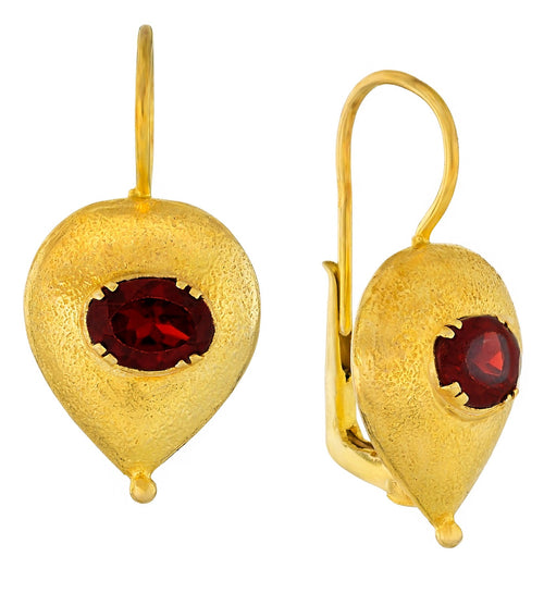 Evelina Garnet Earrings