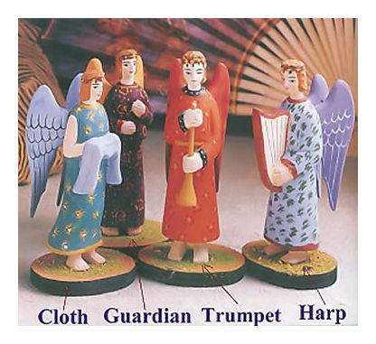 Heavenly Choir Angel Holding Trumpet