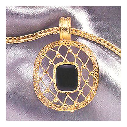 Heavenly Web Onyx Necklace