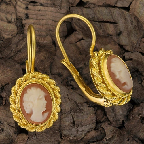 Hermione Highcastle Cameo Earrings