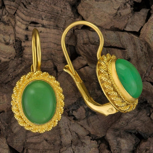 Hermione Highcastle Chrysoprase Earrings