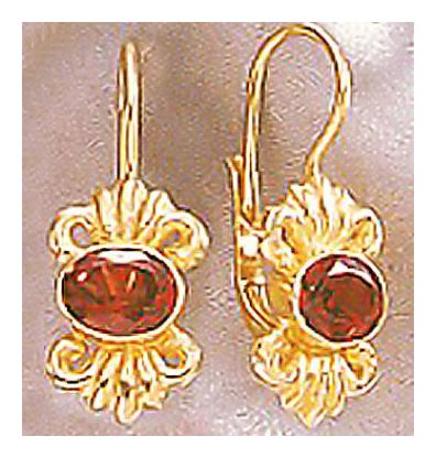 House Of Lords Garnet Earrings
