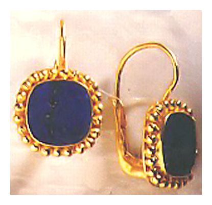 Lady Of Lake Lapis Earrings