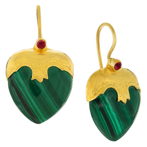 Little Nell Malachite Earrings