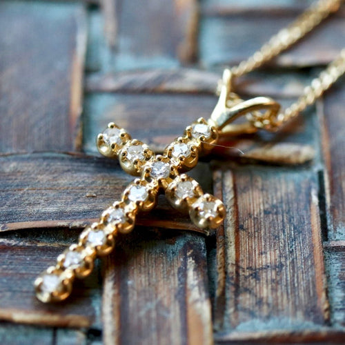 Nazareth 14k Gold and Diamond Necklace