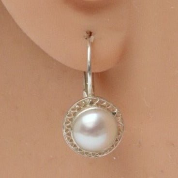 Pearl Twilight Silver Earrings