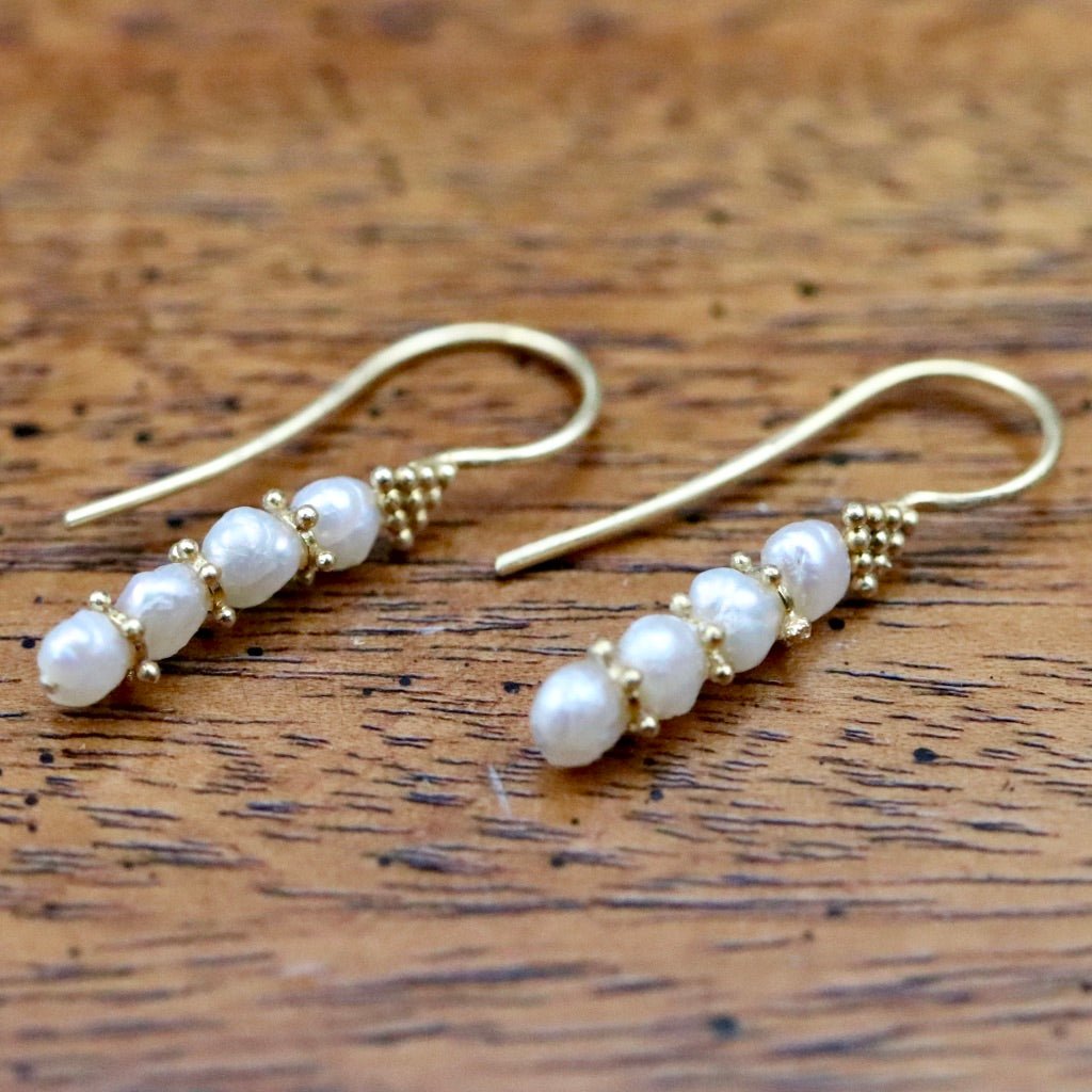 Poseidon Pearl Earrings : Museum of Jewelry