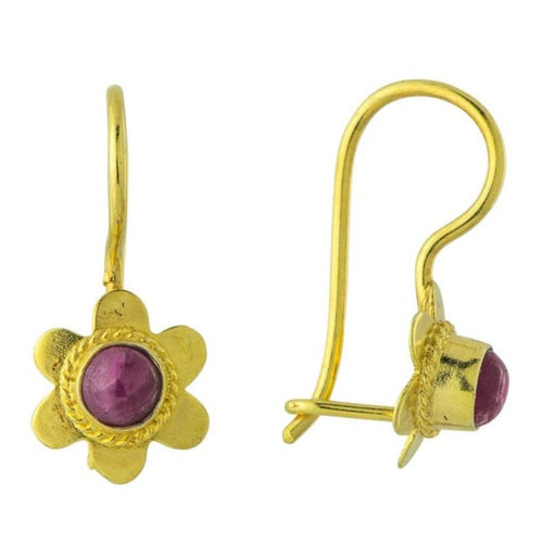 Ruby Rosebud Earrings