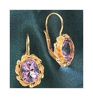 Sweet Adeline Amethyst Earrings