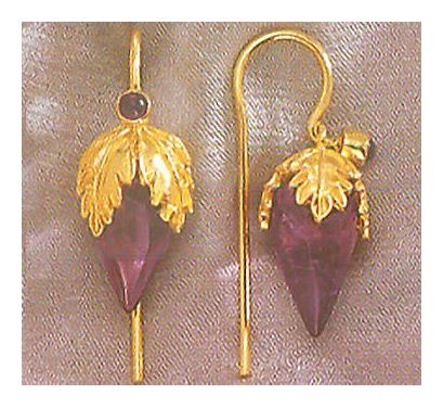 Mesopotamia Amethyst Earrings