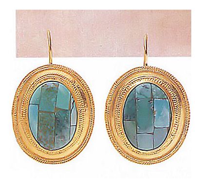 Turquoise Mosaic Earrings