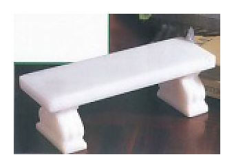 White Ionic Marble Bench