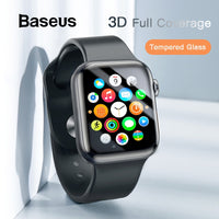 Baseus 0.23mm Thin Protective Glass For Apple Watch 1 2 3 3D Full Coverage Tempered Glass For iWatch 1 2 3 Screen Protector Film