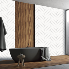 Chevron Tile Effect Bathroom Wall Panels