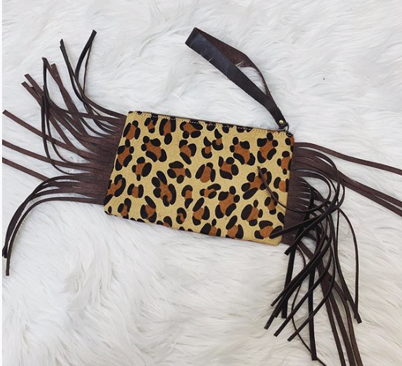 Leopard Suede Wallet Clutch – maeree