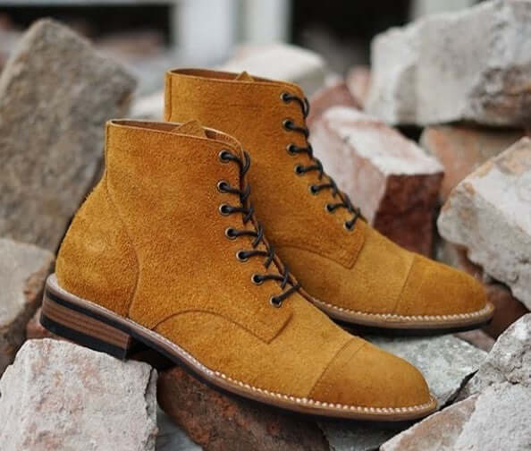 Handmade Men's Ankle High Boots, Men 