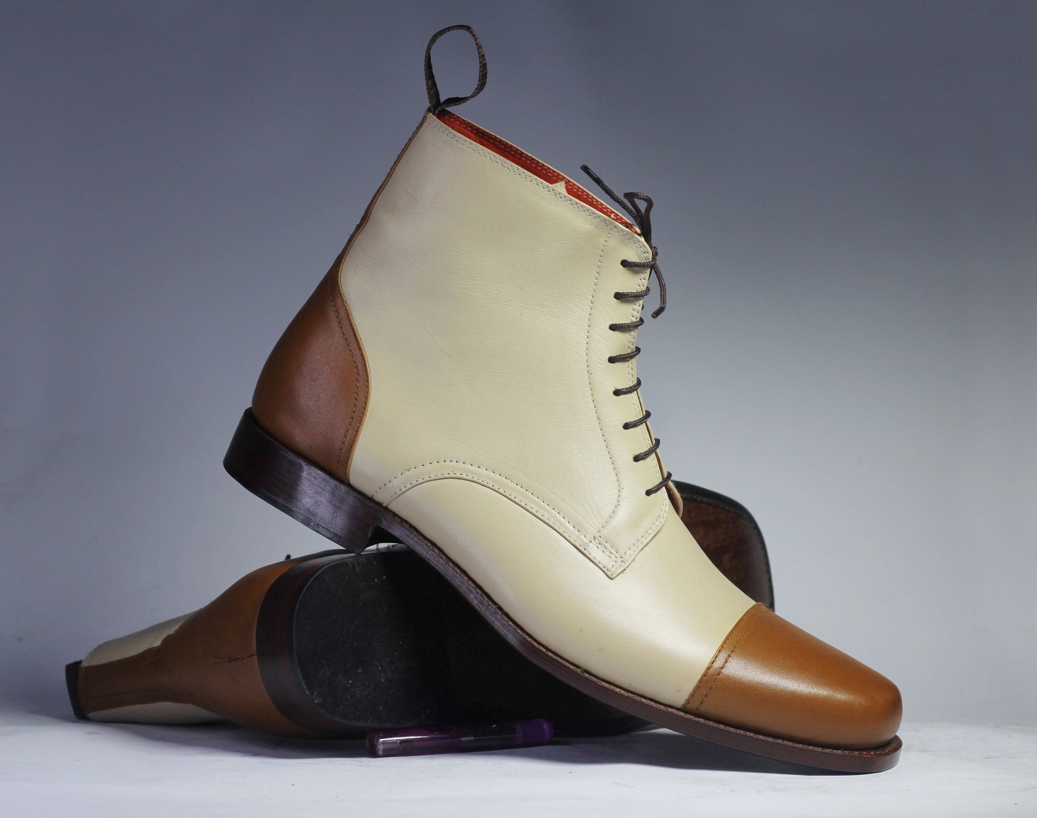 two tone boots mens