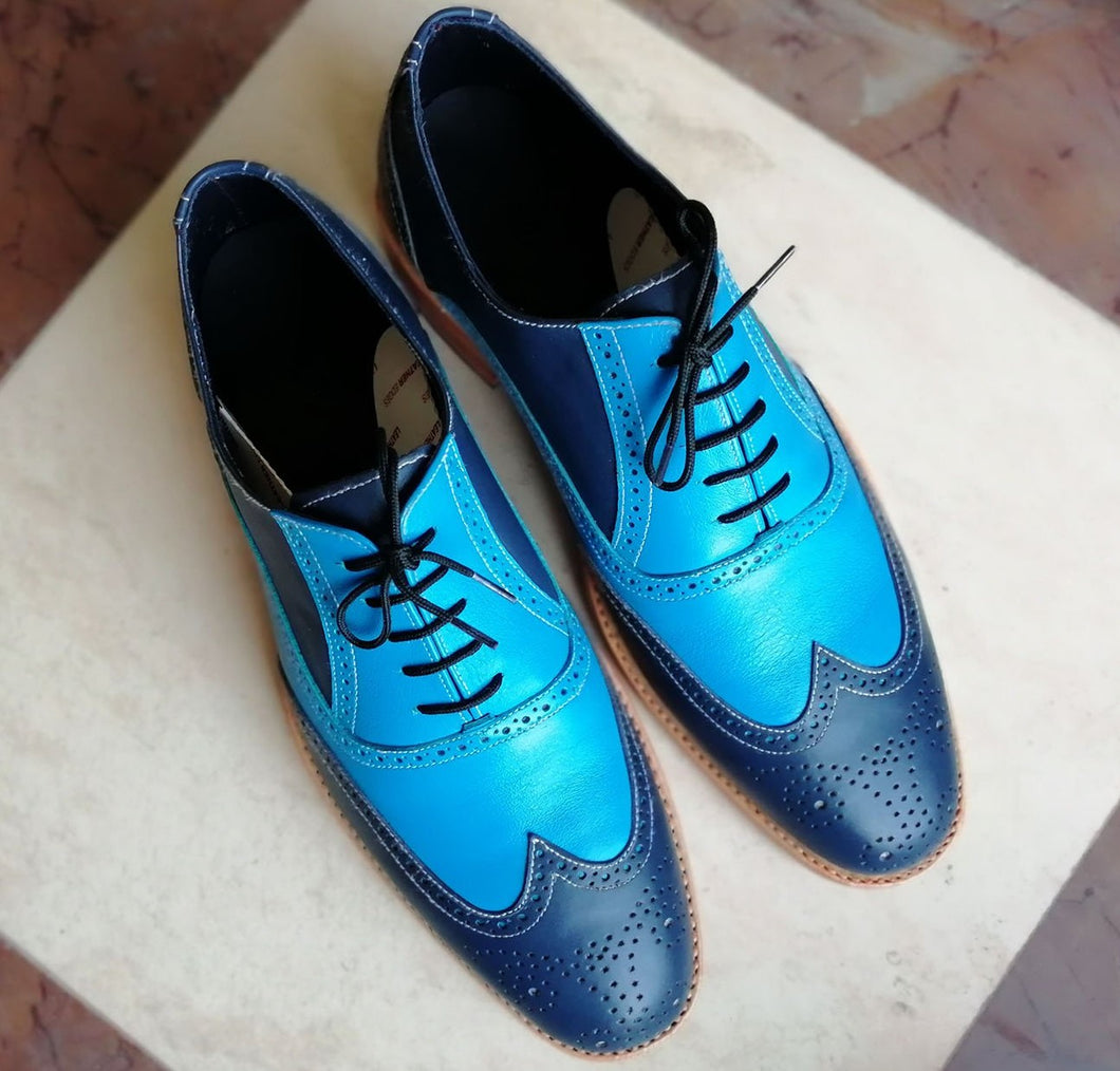 men dress shoes blue
