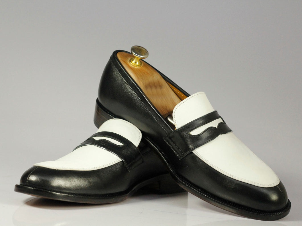 white penny loafers