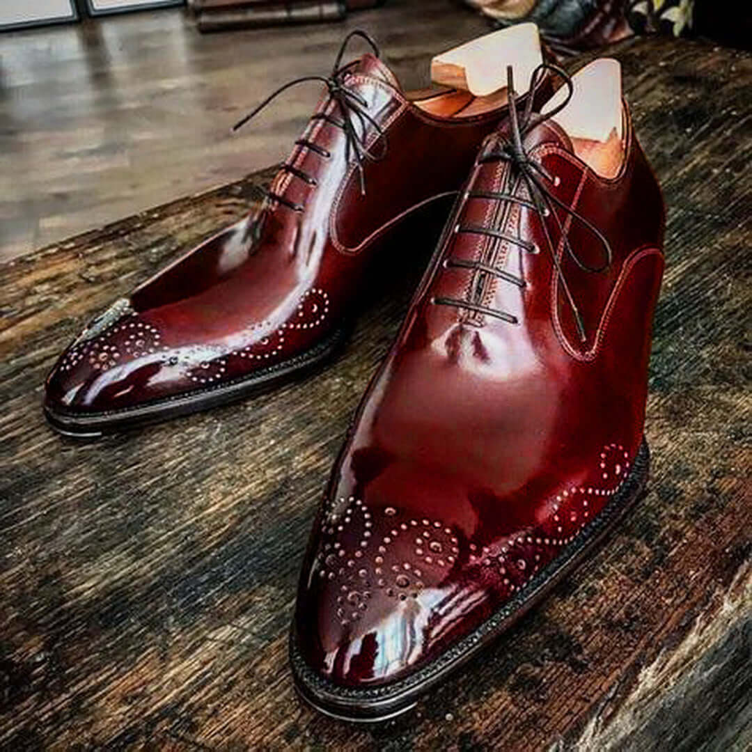 maroon men shoes