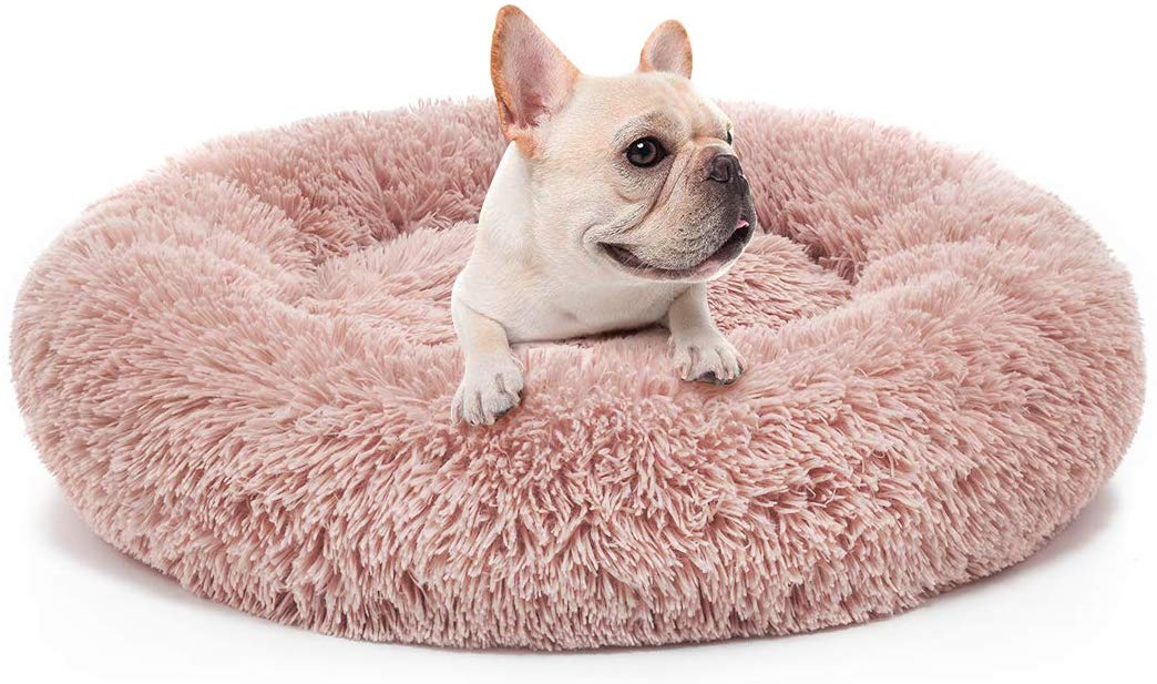 cheap dog beds Faux Fur Dog Bed Round Dog Bed round plush dog bed