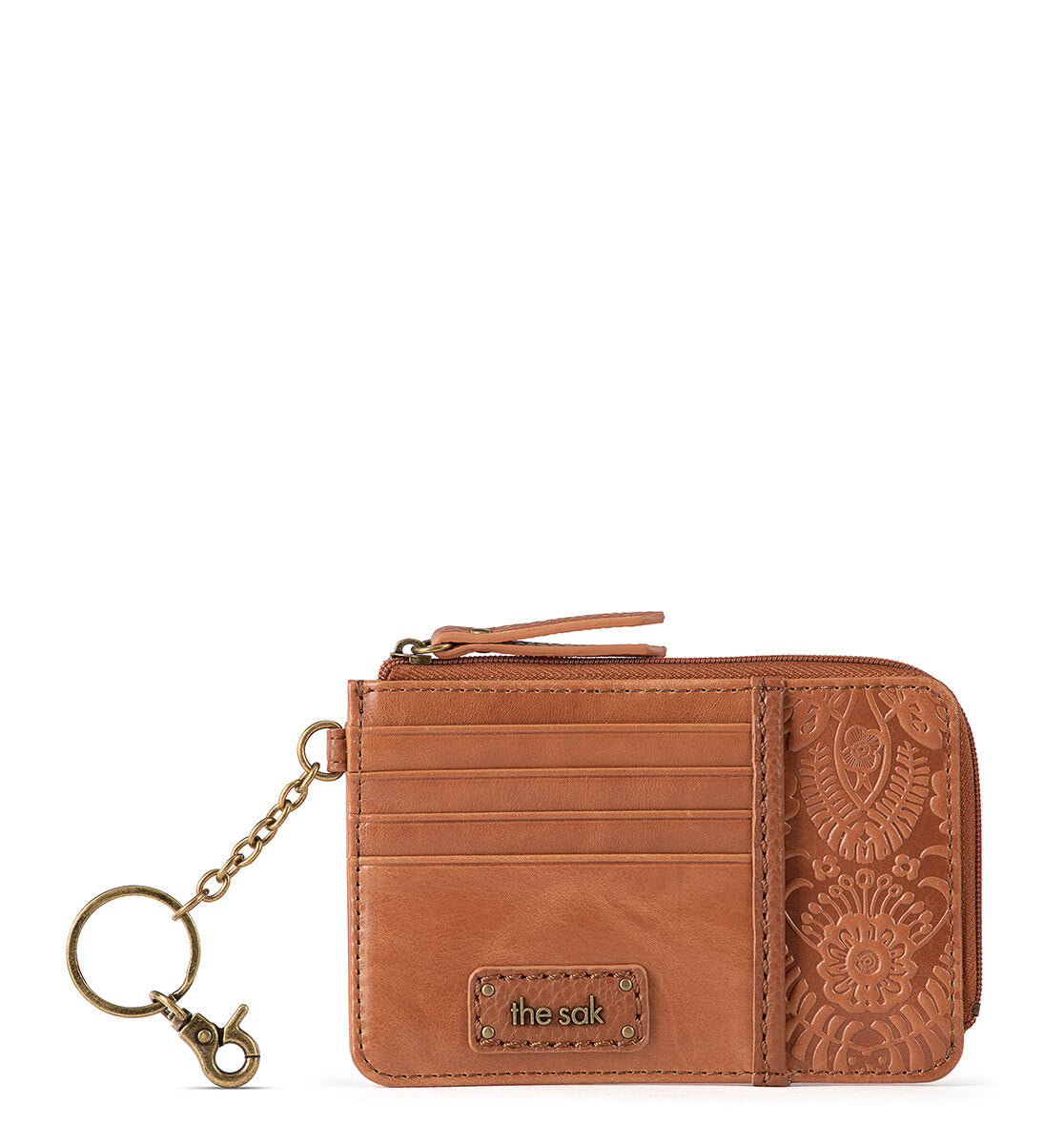 Tobacco Floral Embossed | Elegant Accessories in Rich Tobacco