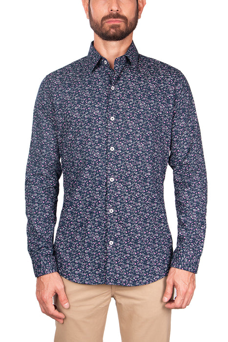 Camisa Manga Larga Fit Monet Azul Turqui — Frank Pierce